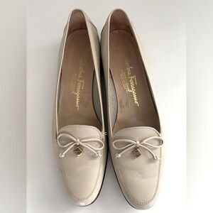 Salvatore Ferragamo Flats with Bow and Charm Detail